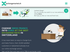 'exchangemarket.ch' screenshot