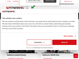 'fitness4u.cz' screenshot
