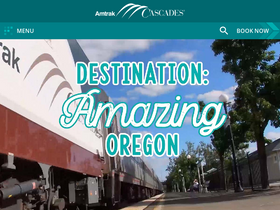 'amtrakoregon.com' screenshot
