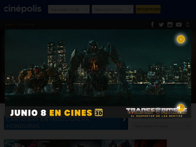 'cinepolis.com.hn' screenshot