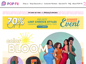 'popfitclothing.com' screenshot