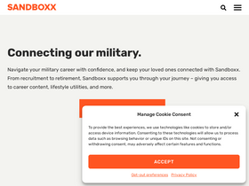 'sandboxx.us' screenshot