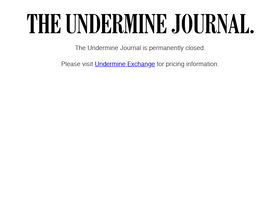 'theunderminejournal.com' screenshot