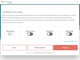 'selfadvertiser.com' screenshot