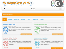 'elhoroscopodehoy.es' screenshot