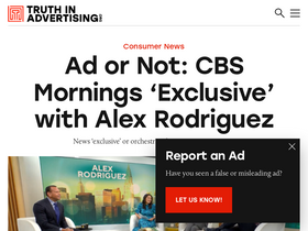 'truthinadvertising.org' screenshot
