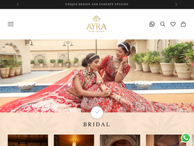 houseofayra.com homepage screenshot