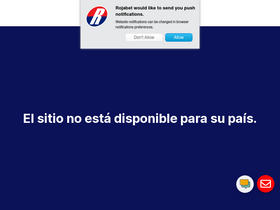 'rojabet.cl' screenshot