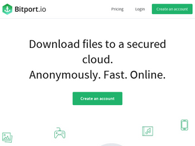 'bitport.io' screenshot