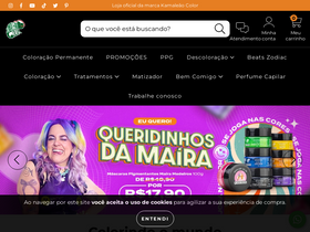 'lojakamaleaocolor.com.br' screenshot