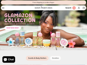 Eden Perfumes SA website screenshot