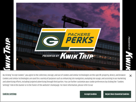 'packersperks.com' screenshot