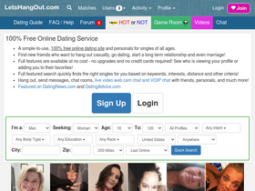 'letshangout.com' screenshot