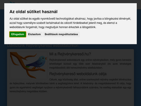 'rejtvenykereso.hu' screenshot