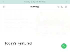 nutridig.com homepage screenshot