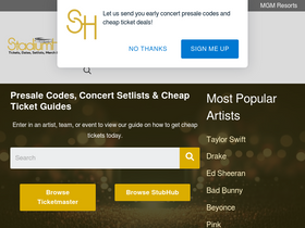 'stadiumhelp.com' screenshot