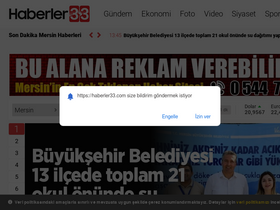 'haberler33.com' screenshot