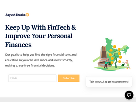 'aayushbhaskar.com' screenshot