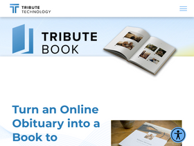 'tributebook.com' screenshot