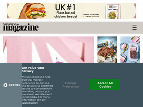 'sainsburysmagazine.co.uk' screenshot