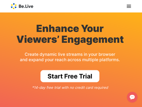 'be.live' screenshot