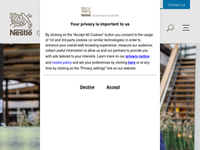 'nestle.co.uk' screenshot