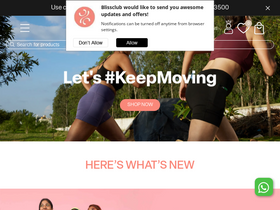 Blissclub website screenshot