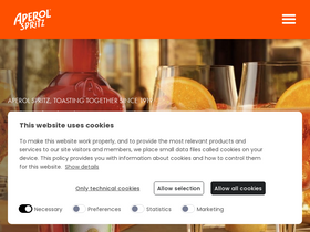 'aperolspritzsocials.com' screenshot