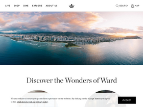 'wardvillage.com' screenshot