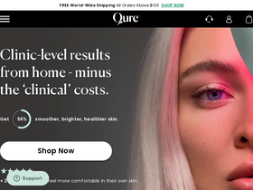 'qureskincare.com' screenshot