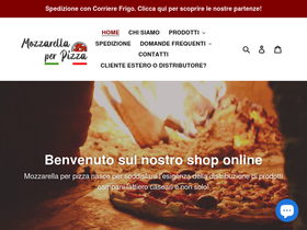 mozzarellaperpizza.it homepage screenshot