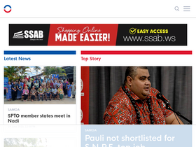 'samoaobserver.ws' screenshot