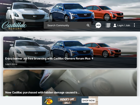 'cadillacforums.com' screenshot