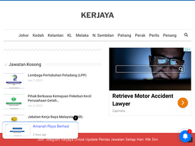 'kerjaya.co' screenshot