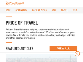 'priceoftravel.com' screenshot