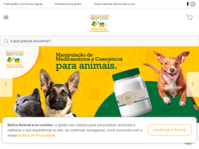 boticaanimalrp.com.br homepage screenshot
