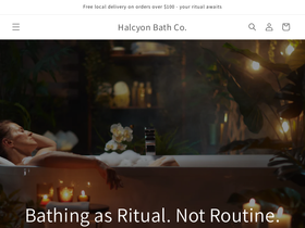 halcyonbath.com homepage screenshot