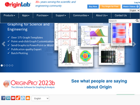 'originlab.com' screenshot