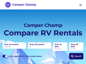 'camperchamp.com' screenshot
