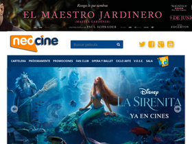 'neocine.es' screenshot