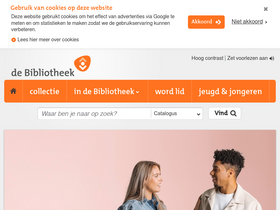 'bibliotheek.nl' screenshot