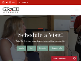 'grace.edu' screenshot