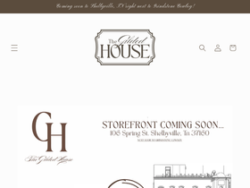 The Gilded House homepage screenshot