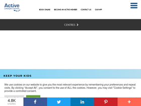 'activecentres.org' screenshot