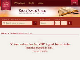 'kingjamesbibleonline.org' screenshot