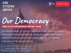 'endcitizensunited.org' screenshot