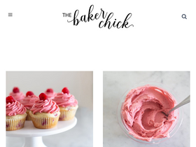 'thebakerchick.com' screenshot