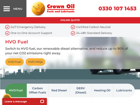 'crownoil.co.uk' screenshot