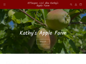 kathysapplefarm.com homepage screenshot