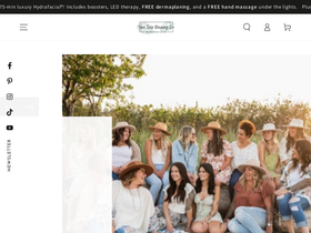 vanislebeautybar.com homepage screenshot